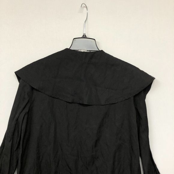 Mela Purdie Women Scarf Open Front Wrap Jacket Size 14 Large Black B199 -12 - Picture 12 of 13
